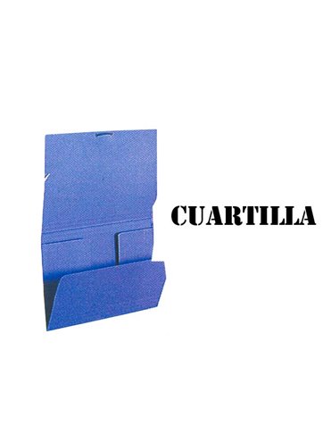 Carpetas De Carton Cuartilla Con Gomas (Caja De 25 Carpetas)