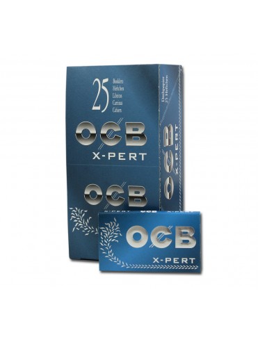 Papel De Fumar Ocb Blue Xpert Doble N?? 4 (Caja De 25 Libritos Con 100 Hojitas)