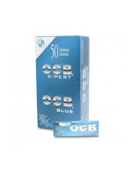 Papel De Fumar Ocb X-Pert Blue Corto (Caja De 50 Libritos Con 50 Hojas)