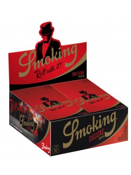 Papel De Fumar Smoking De Luxe 1-1/4 (Caja De 100 Libritos De 50 Hojas)