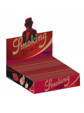 Papel De Fumar Smoking Arroz 1-1/4 (Caja De 100 Libritos Con 49 Hojas)