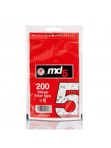 Filtros Md5 De 6 mm 200 UNIDADES