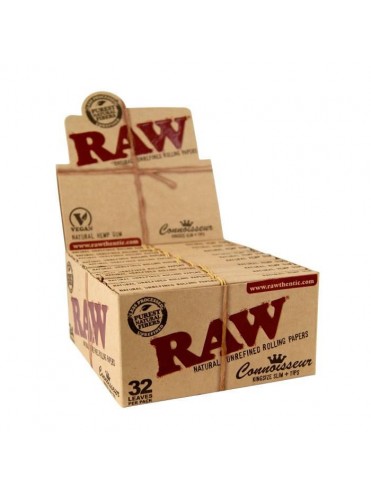 Papel De Fumar Raw 1 1/4 64 Hojas (Caja De 24 Libritos, De 64 Hojas Cada Librito)