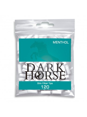 Filtros Dark Horse De 6 mm Mentolados (Caja De 10 Bolsas De 120 Filtros)