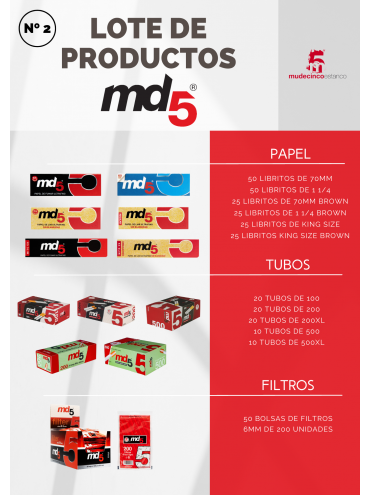 LOTE DE PRODUCTOS MD5 Nº2