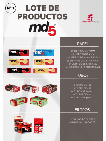 LOTE PRODUCTOS MD5