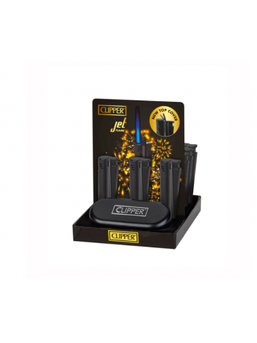 Encendedor CLIPPER Metal Turbo Black (12)