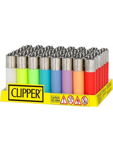 Encendedor CLIPPER Traslúcido colores (48)