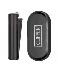 Encendedor CLIPPER metálico black matt (12)