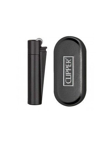 Encendedor CLIPPER metálico black matt (12)