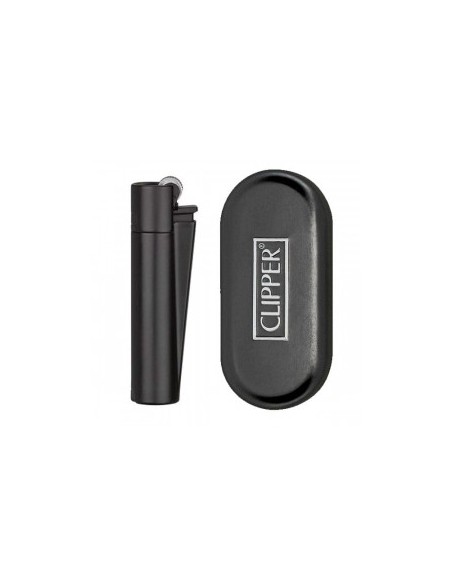 Encendedor CLIPPER metálico black matt (12)