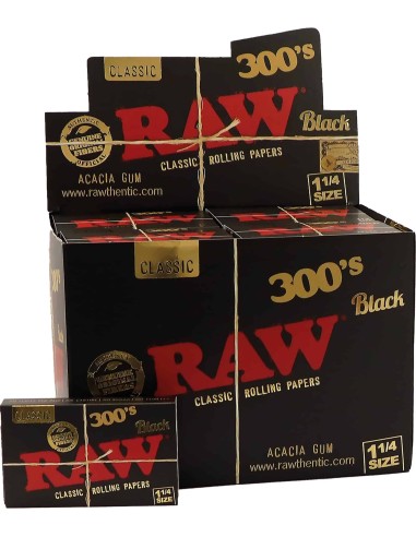 Papel RAW 300 Black (40)