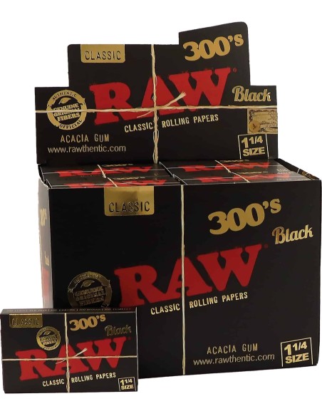Papel RAW 300 Black (40)