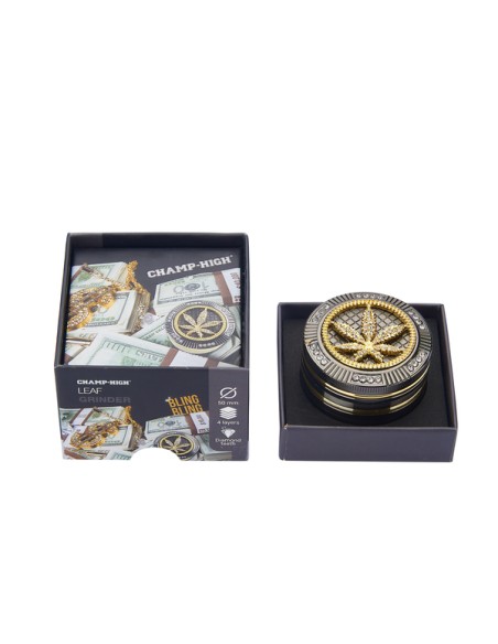 Grinder CHAMP HIGH Bling Bling Leaf